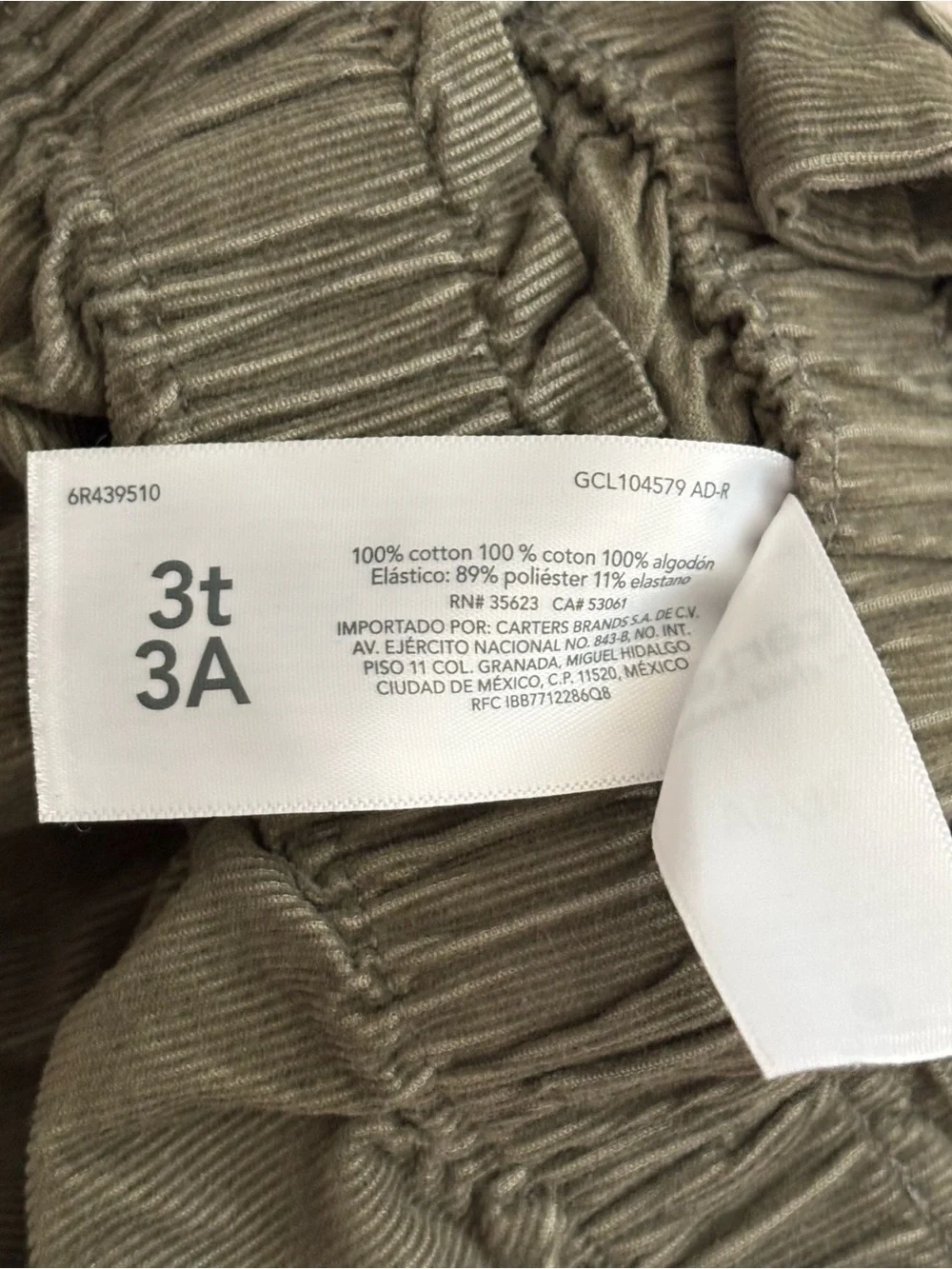 Olive Green Toddler Overall Skirt